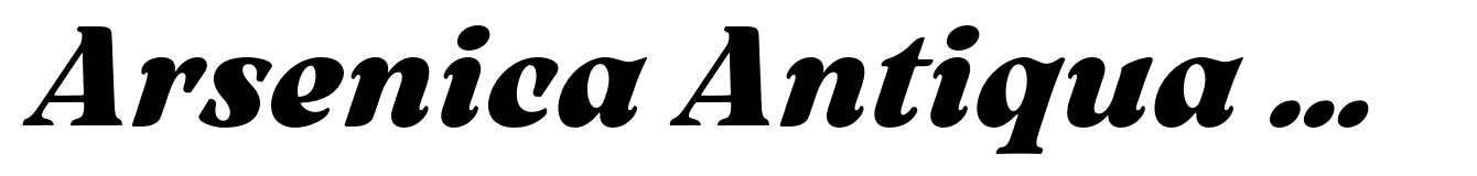 Arsenica Antiqua Bold Italic
